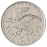 Барбадос 10 центов 2003