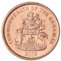Монета Багамы 1 цент 2009