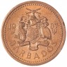 Барбадос 1 цент 1987