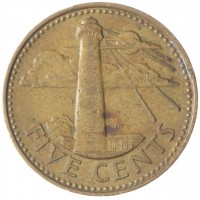 Барбадос 5 центов 2000