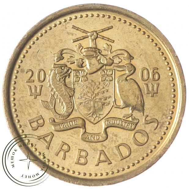 Барбадос 5 центов 2006