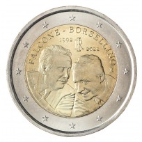 Монета Италия 2 евро 2022 Фальконе и Борселлино