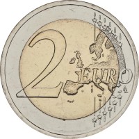 Монета Литва 2 евро 2023 Подсолнух 