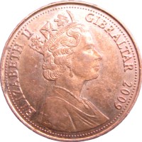 Гибралтар 1 пенни 2009