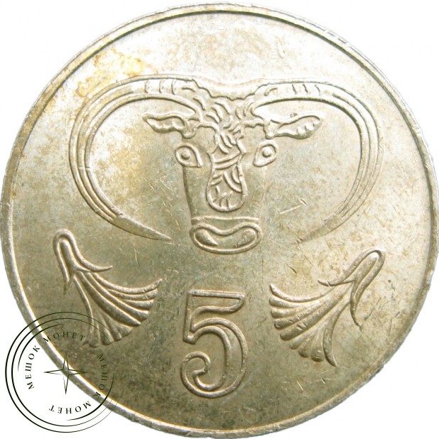 Кипр 5 центов 2001