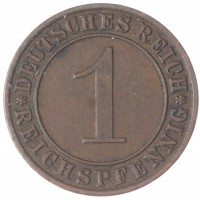 Германия 1 рейхспфенниг 1930
