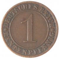 Германия 1 рентспфенниг 1923
