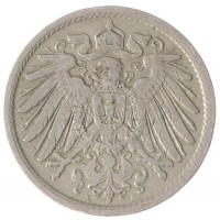 Монета Германия 10 рейхспфеннигов 1906