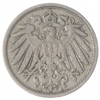 Монета Германия 10 рейхспфеннигов 1907