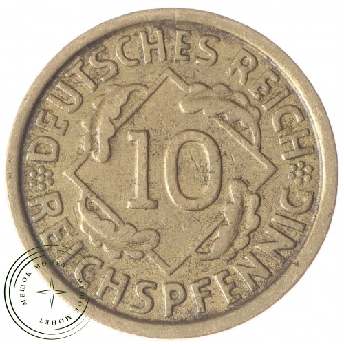 Германия 10 рейхспфеннигов 1924 — 31967552