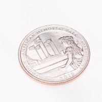 Монета США 25 центов 2019 Американский национальный мемориальный парк