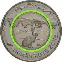 Монета Германия 5 евро 2019 Умеренная зона