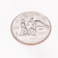 Монета США 25 центов 2005 Калифорния