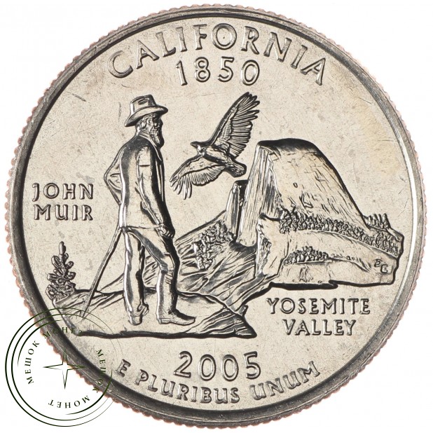 США 25 центов 2005 Калифорния