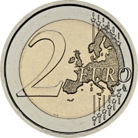 Монета Ватикан 2 евро 2025 Вакантность Престола
