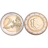 Монета Нидерланды 2 евро 2013 отречение от престола королевы Нидерландов Беатрикс