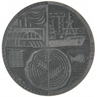 Настольная медаль 50 лет Архангельской городской комсомольской организации 1920-1970