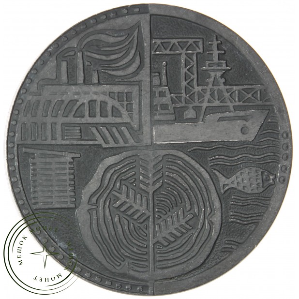 Настольная медаль 50 лет Архангельской городской комсомольской организации 1920-1970