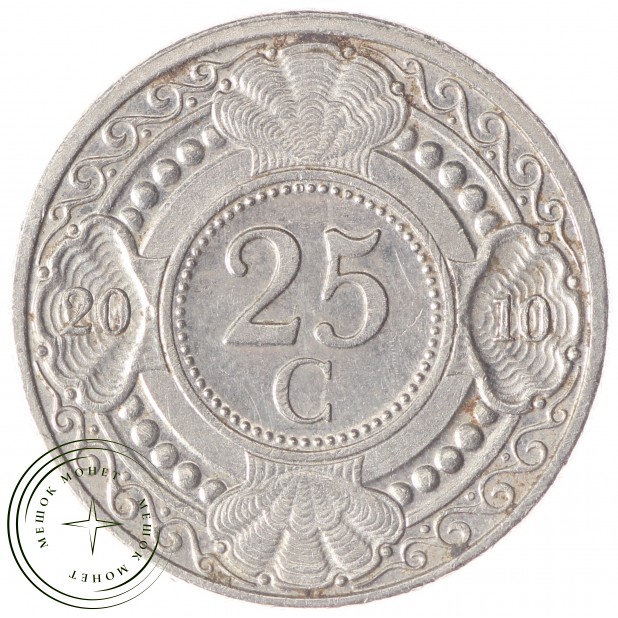 Антильские острова 25 центов 2010