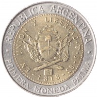 Монета Аргентина 1 песо 2013