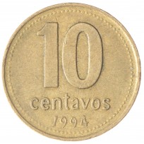 Монета Аргентина 10 сентаво 1994