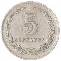 Монета Аргентина 5 сентаво 1941