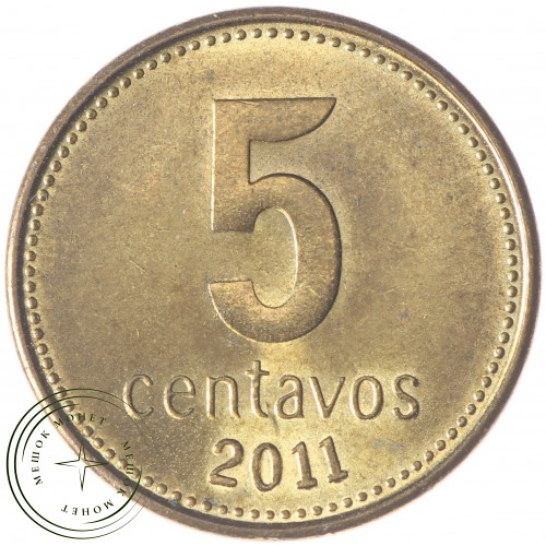 Аргентина 5 сентаво 2011