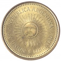 Монета Аргентина 5 сентаво 2011