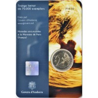 Монета Андорра 2 евро 2023 Летнее солнцестояние (Буклет)