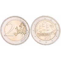 Монета Эстония 2 евро 2020 200 лет со дня открытия Антарктиды