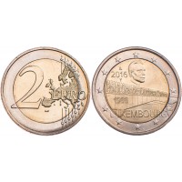 Монета Люксембург 2 евро 2016 Мост Шарлотты