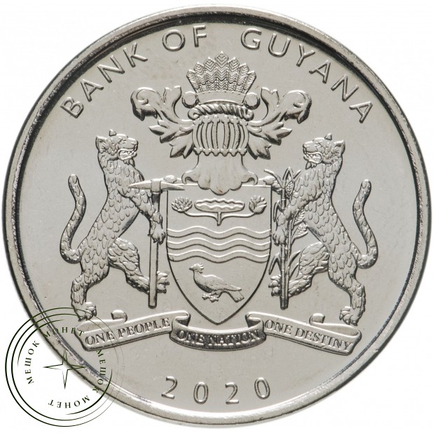 Гайана 100 долларов 2020 50 лет Кооперативной Республике Гайана - 937030973