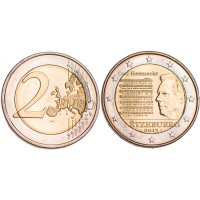 Монета Люксембург 2 евро 2013 Национальный гимн