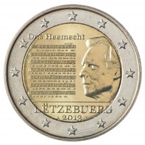 Монета Люксембург 2 евро 2013 Национальный гимн