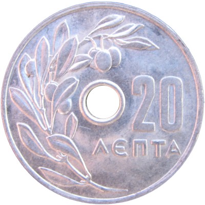 Монета Греция 20 лепта 1969