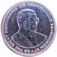 Монета Маврикий 1 рупия 2016