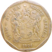 Монета ЮАР 50 центов 1994