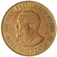 Монета Кения 10 центов 1970