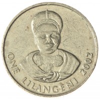 Монета Свазиленд 1 лилангени 2002