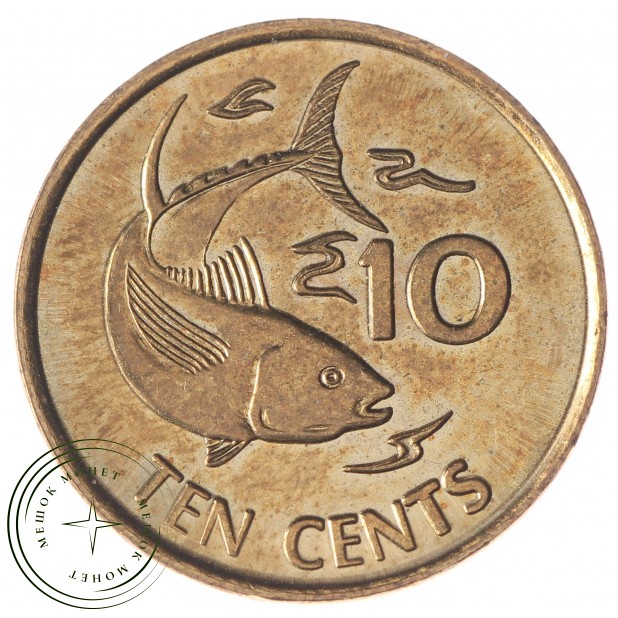 Сейшелы 10 центов 2012