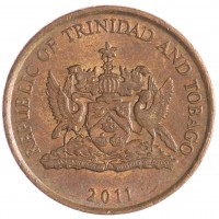 Монета Тринидад и Тобаго 1 цент 2011