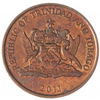 Монета Тринидад и Тобаго 5 центов 2011