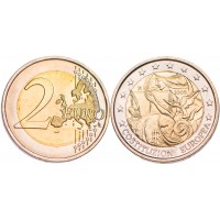 Монета Италия 2 евро 2005 Годовщина принятия европейской конституции