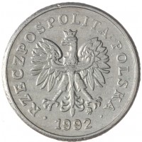 Польша 10 грошей 1992