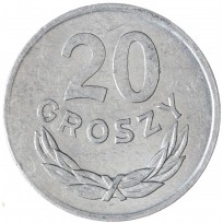 Монета Польша 20 грошей 1983