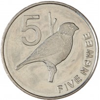 Монета Замбия 5 нгве 2012