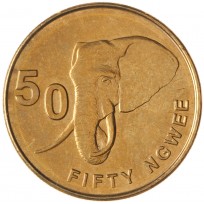 Монета Замбия 50 нгве 2012