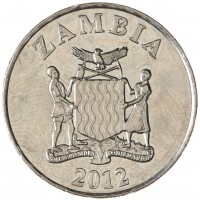 Монета Замбия 1 квача 2012