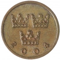 Монета Швеция 50 эре 2004