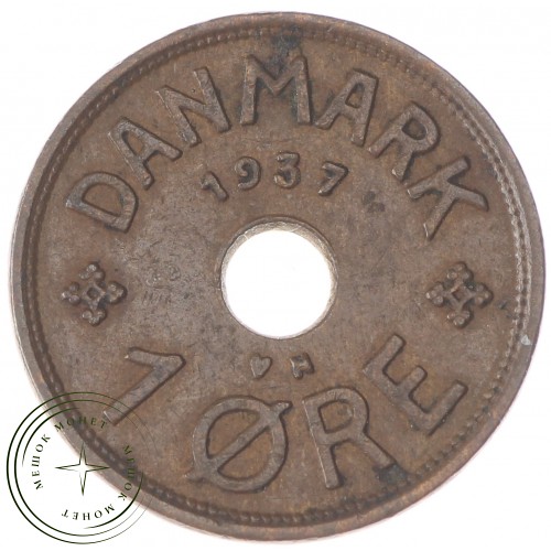 Дания 1 эре 1937 — 90621423